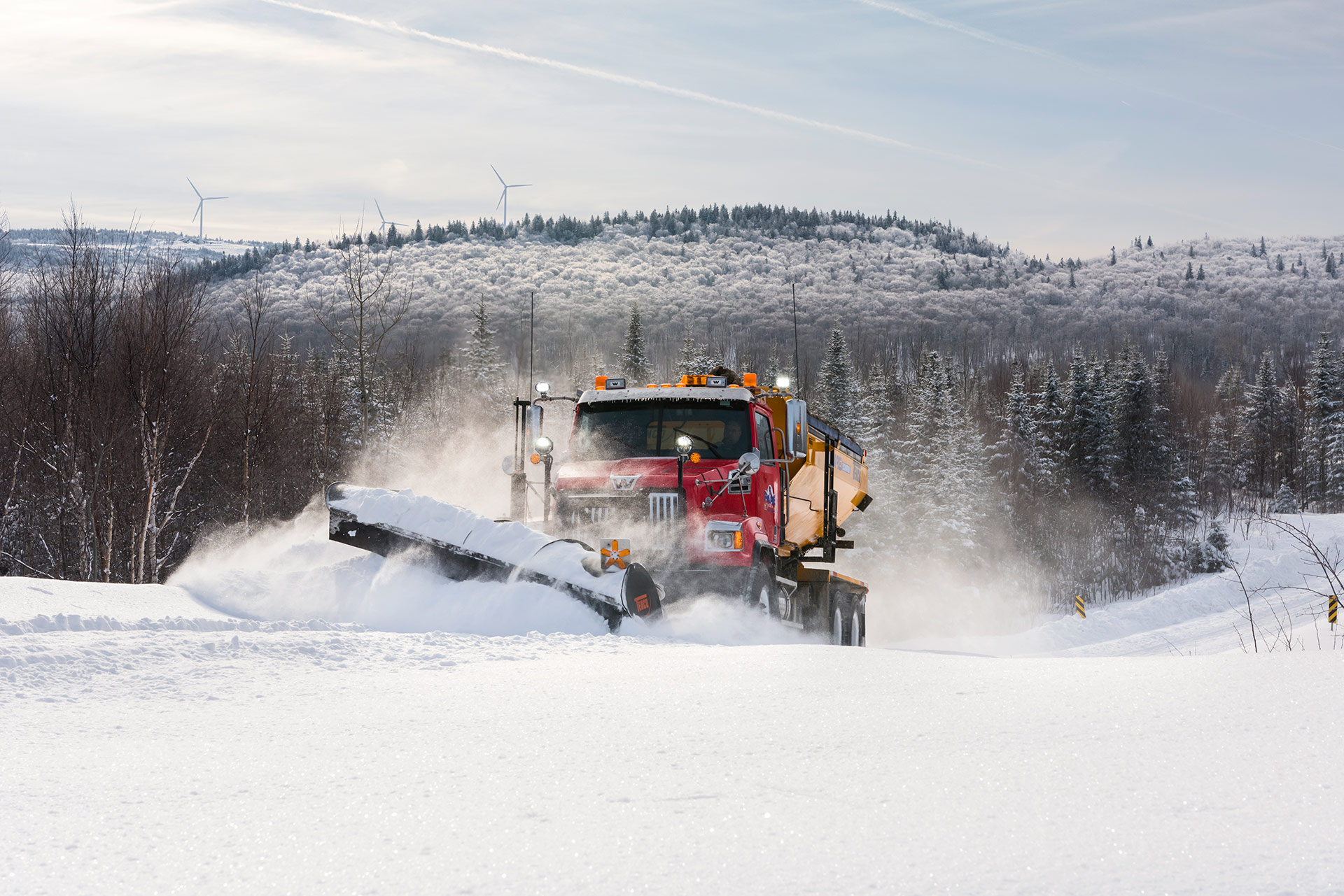 Truck photography snowplow