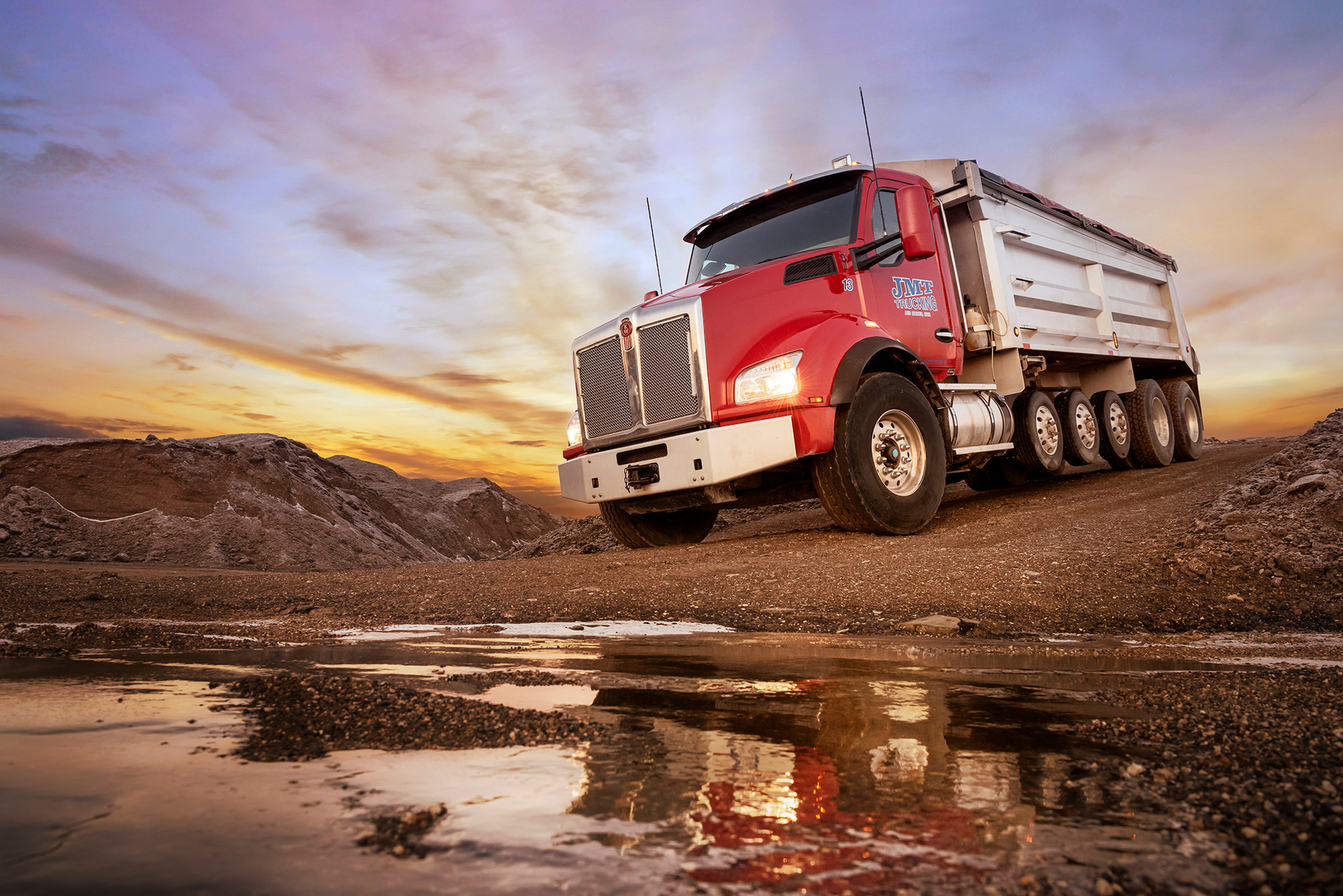 Truck photography. Picture for Allison Transmission. 