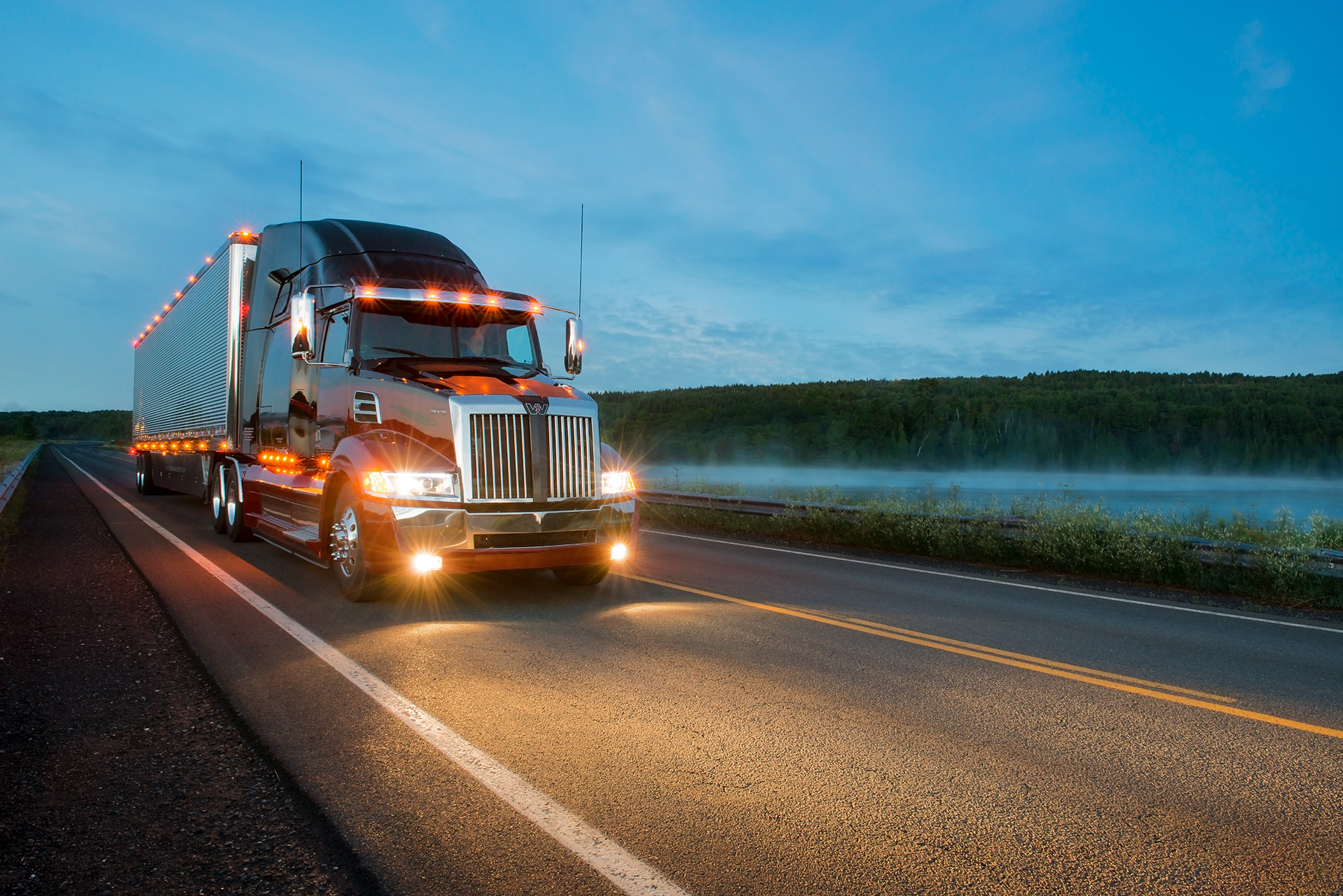 Truck photography. Picture for Western Star Truck. Done by Sonya Messier - Mayacom
